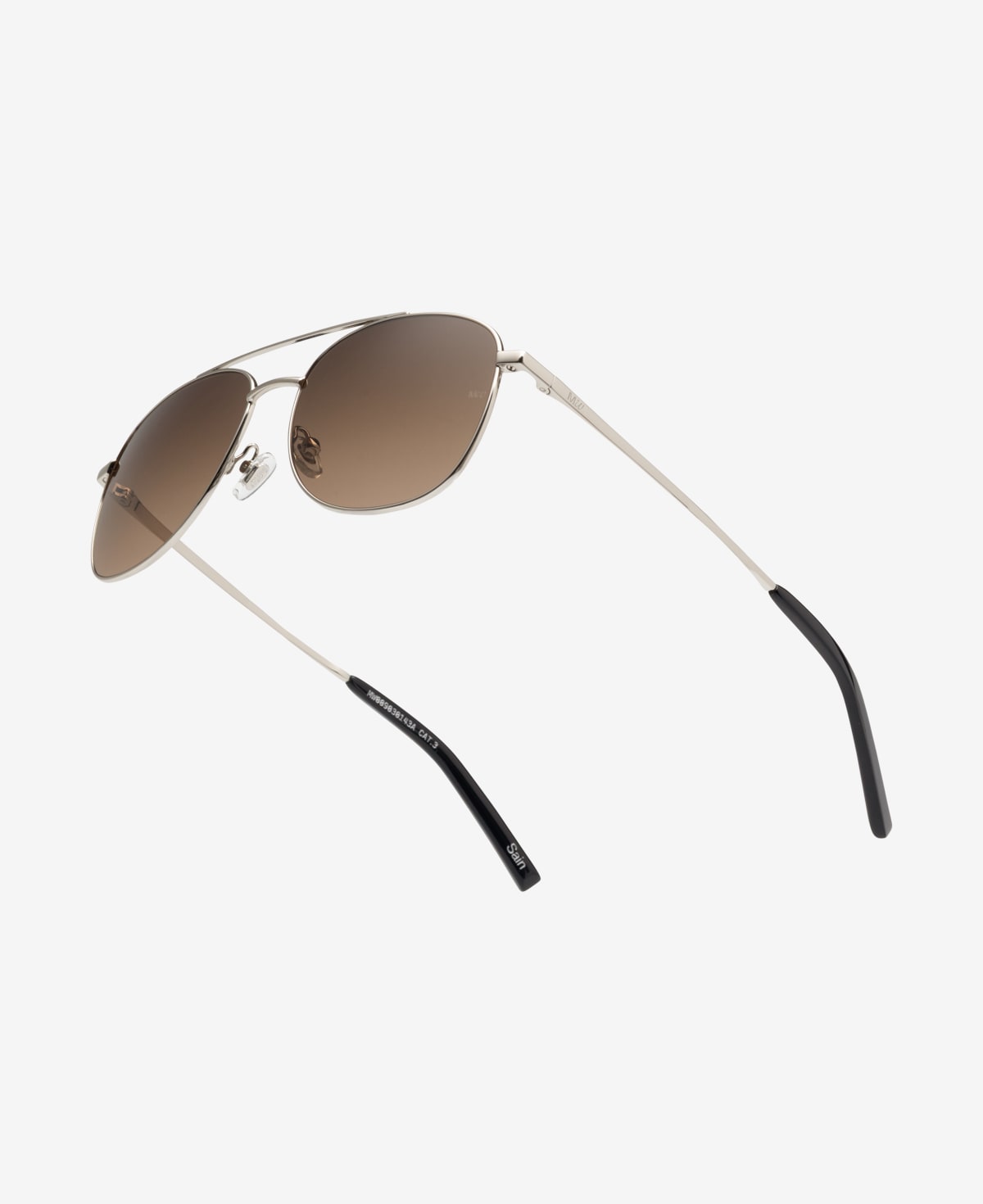 messyweekend-sain-sonnenbrille-shiny-silver-deep-brown-gradient image 4