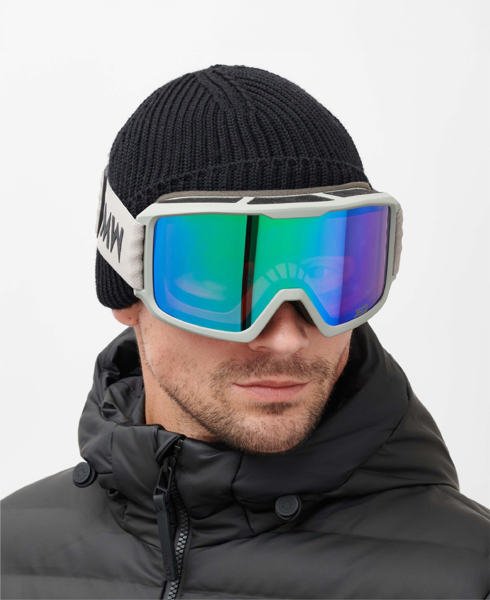 messyweekend-ferdi-xe2-skibrille-light-grey-green-mirrored image 4