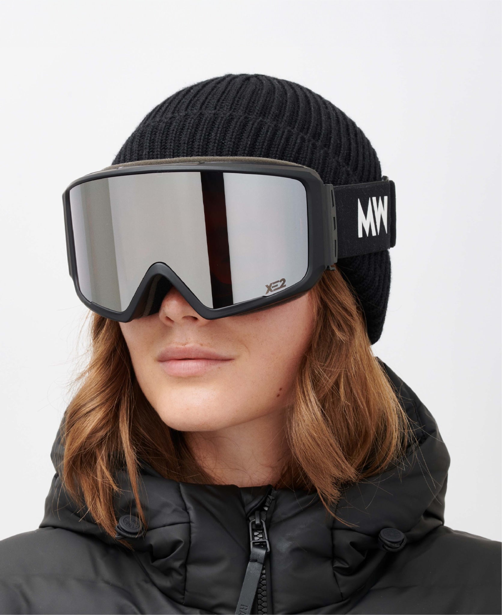 messyweekend-flip-xe2-skibrille-black-silver-mirrored image 2