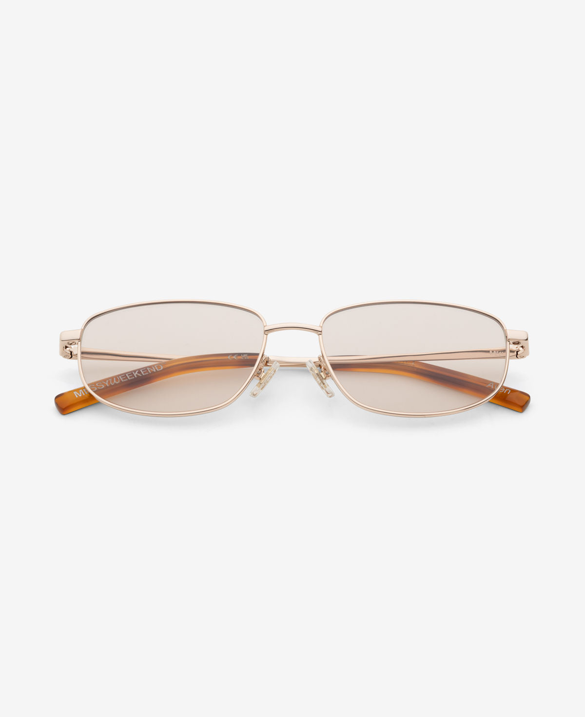 messyweekend-aven-sonnenbrille-shiny-gold-soft-brown image 1