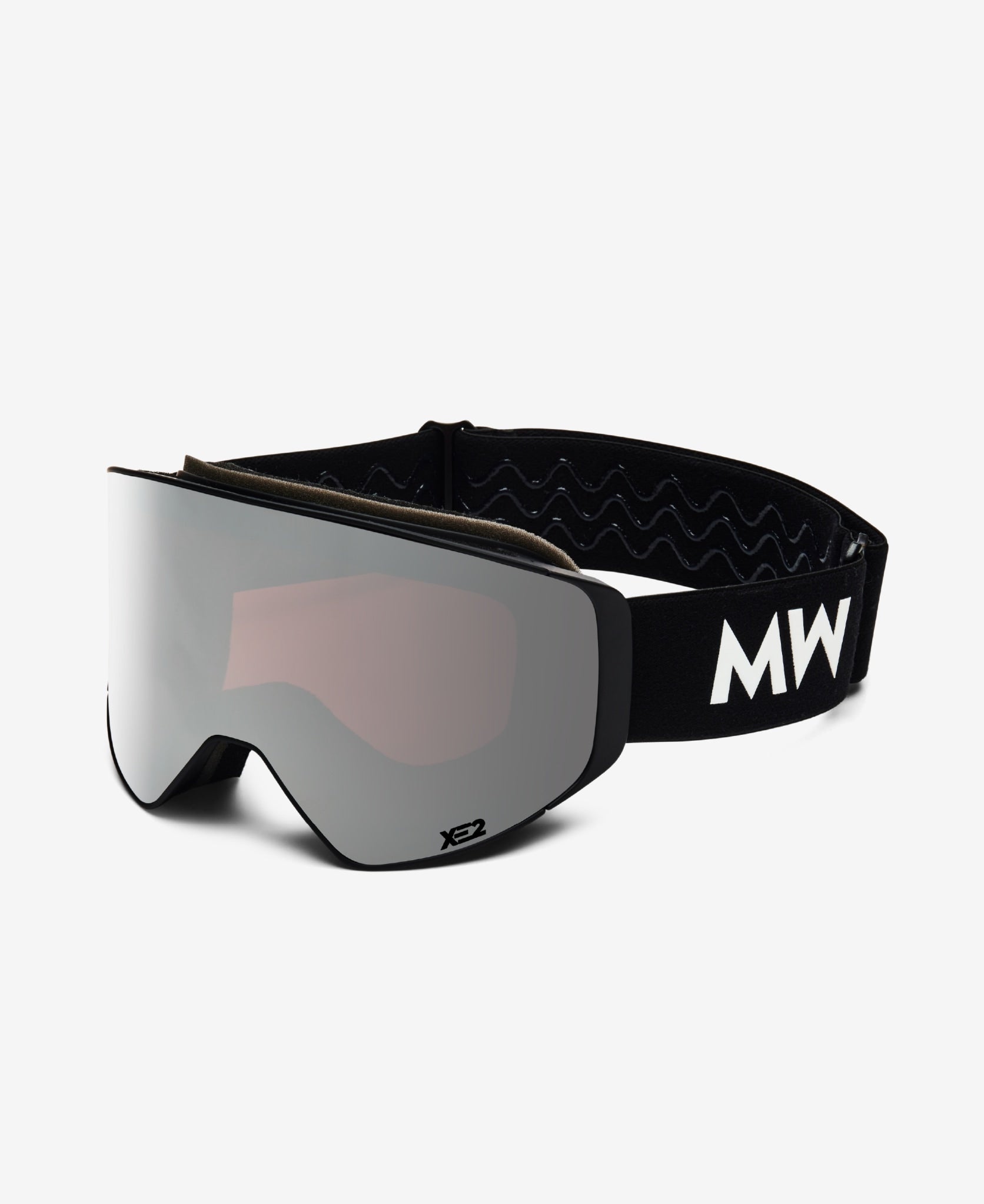 messyweekend-clear-xe2-skibrille-black-silver-mirrored image 2