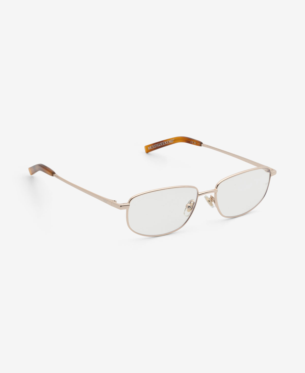 messyweekend-aven-brille-shiny-gold-clear image 5
