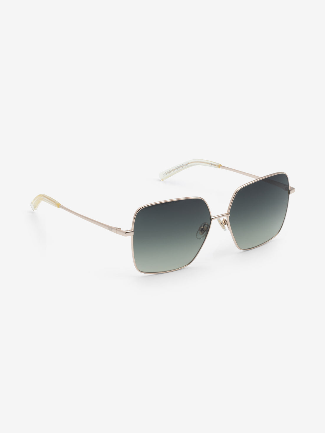 messyweekend-arel-sonnenbrille-shiny-gold-deep-green-gradient image 5