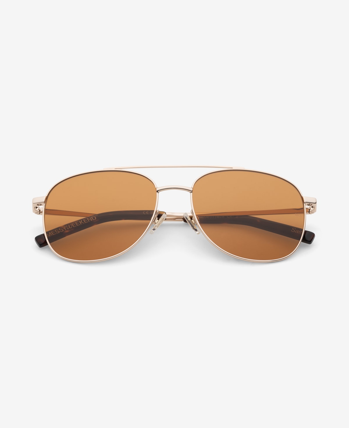 messyweekend-sain-aviator-sonnenbrille-shiny-gold-rich-orange image 1