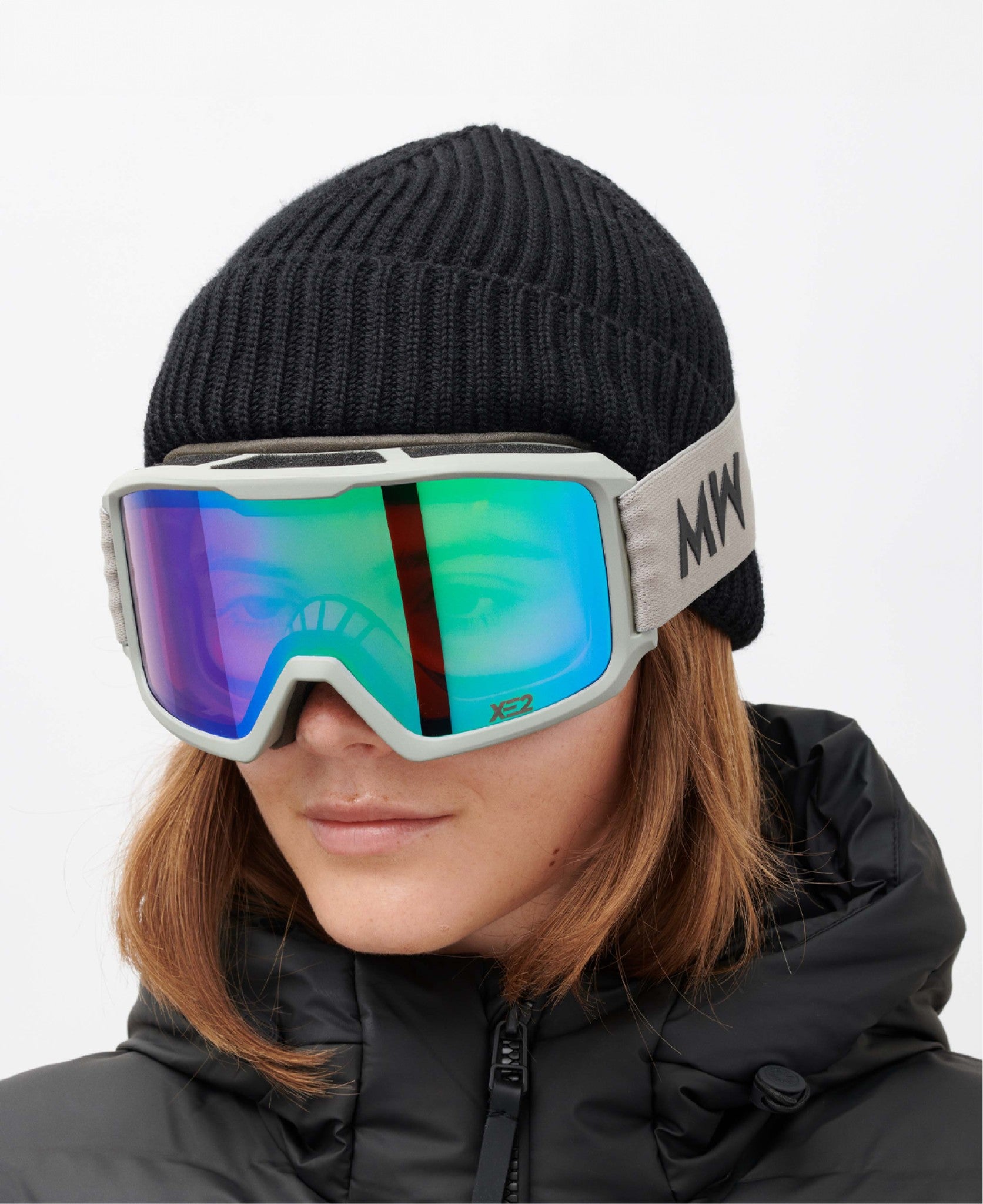 messyweekend-ferdi-xe2-skibrille-light-grey-green-mirrored image 2