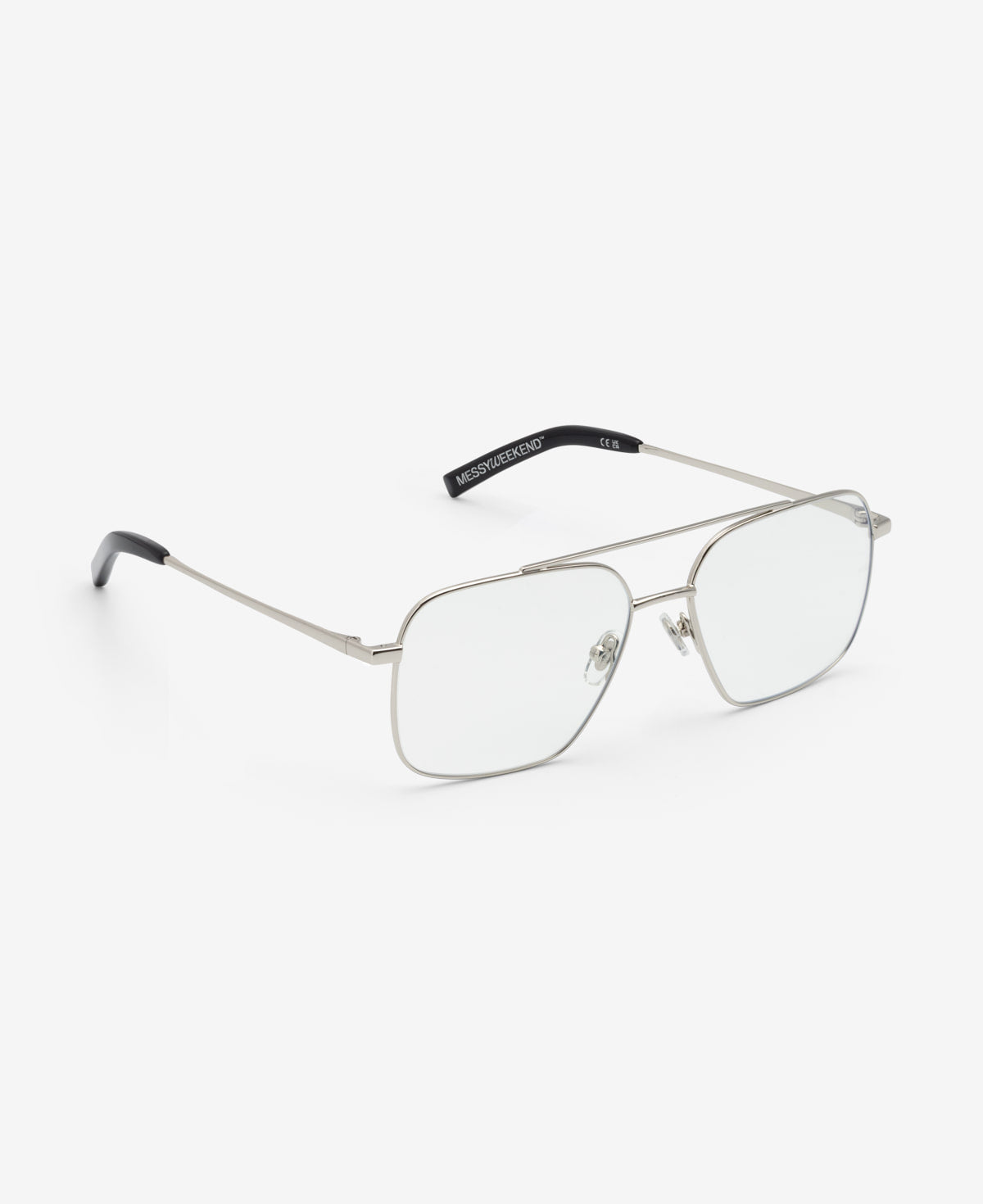 messyweekend-veo-sonnenbrille-shiny-silver-clear image 5