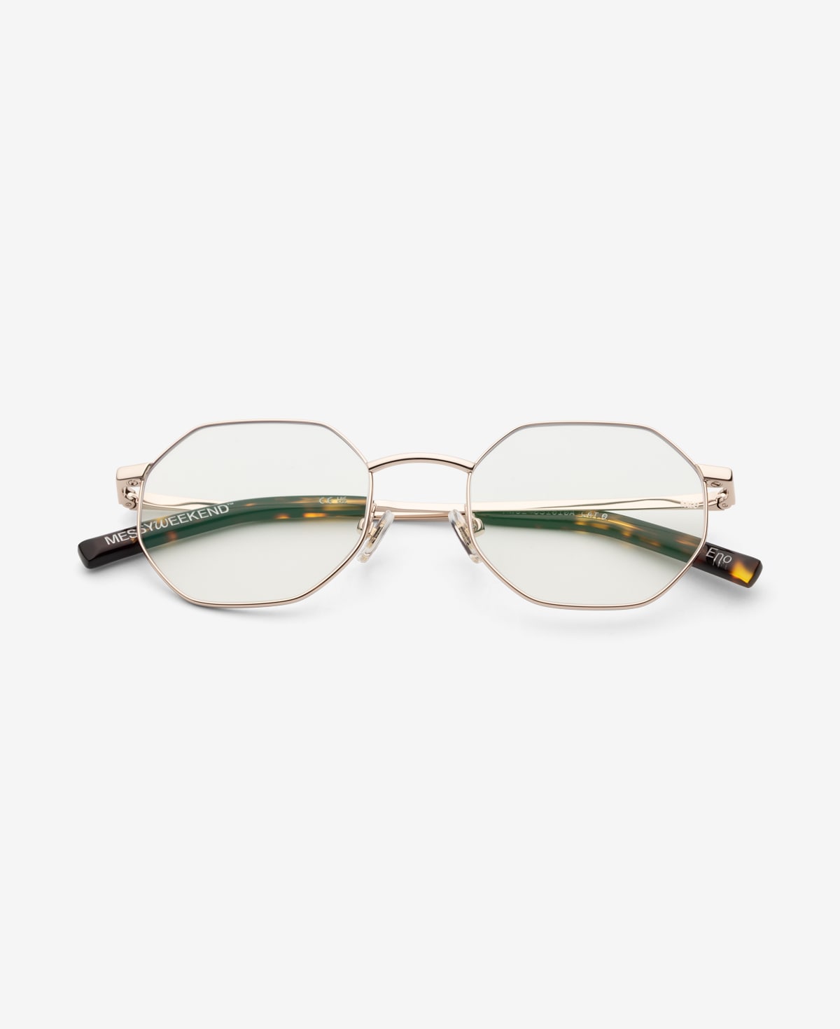 messyweekend-eno-brille-shiny-gold-clear image 1