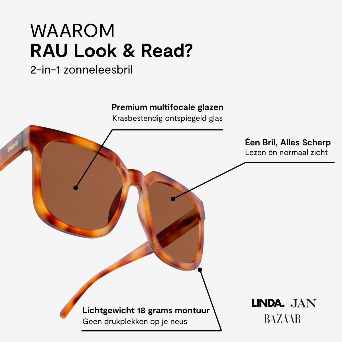 rau-readers-bazaar-multifokale-sonnenbrille-havana-matte image 5