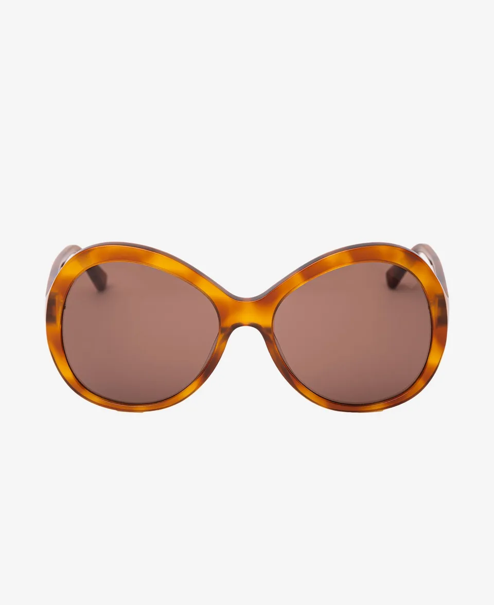 messyweekend-olivia-sonnenbrille-havana-brown-rund-oversize image 1