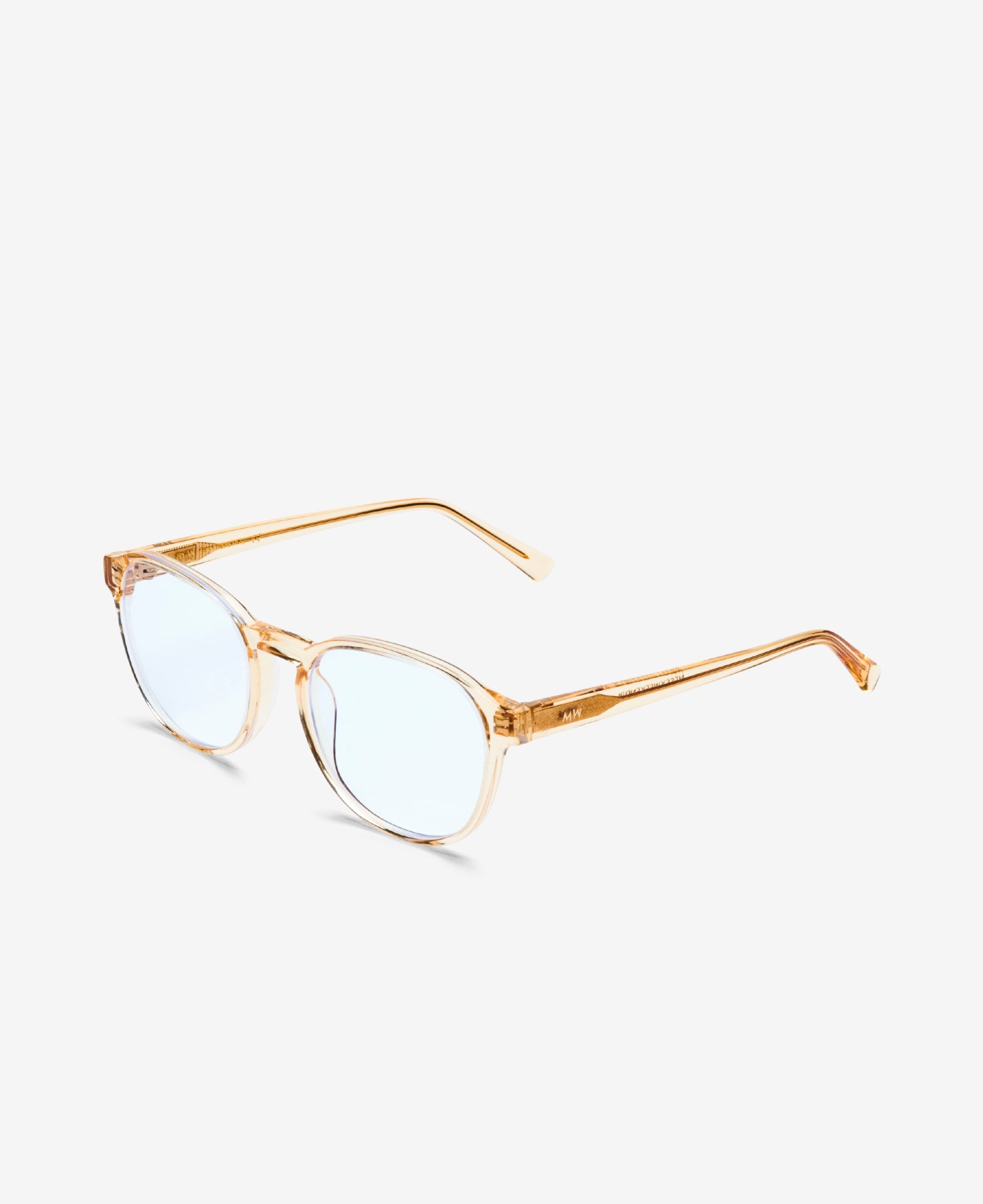 messyweekend-ryan-blaulichtbrille-champagne-clear image 2