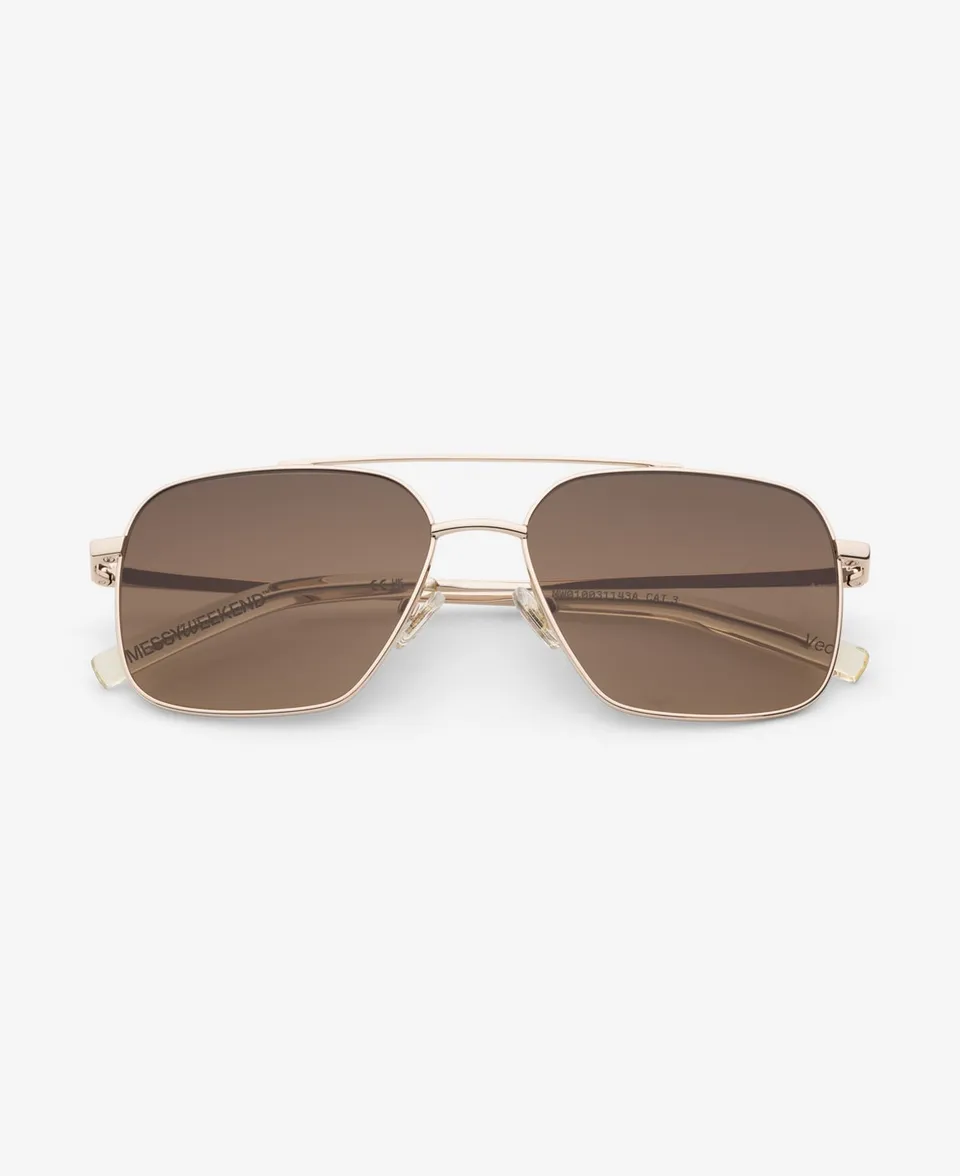 messyweekend-veo-sonnenbrille-shiny-gold-deep-brown-gradient image 1