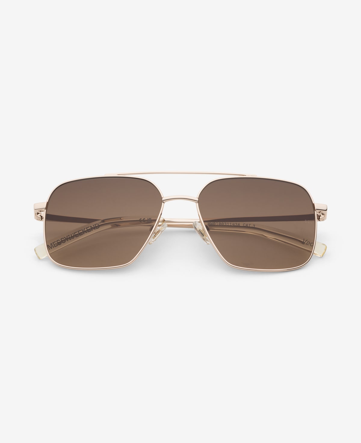 messyweekend-veo-sonnenbrille-shiny-gold-deep-brown-gradient image 1