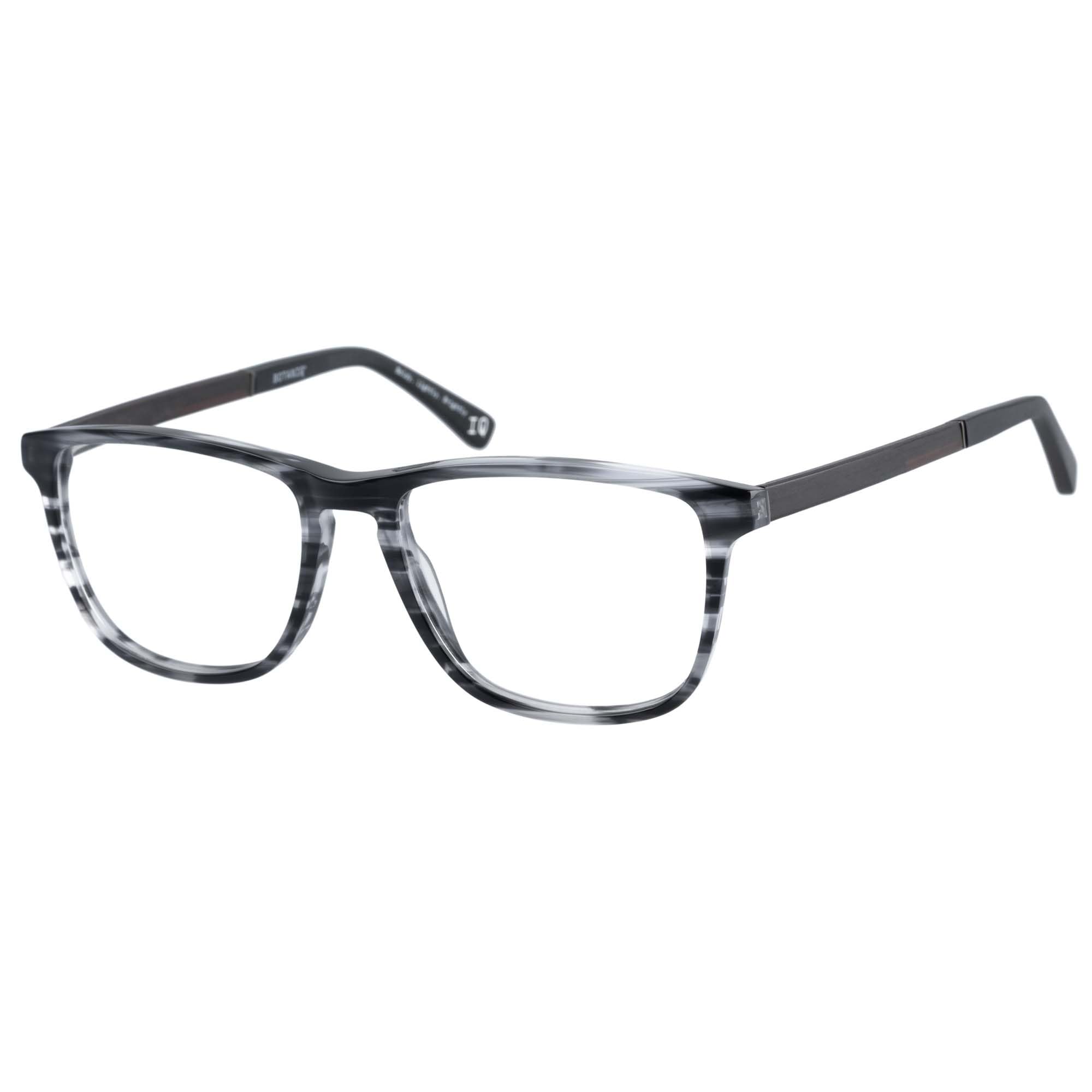 botaniq-brille-mit-sehst-rke-f-r-herren-rechteckig-acetat-schwarz-holz image 6