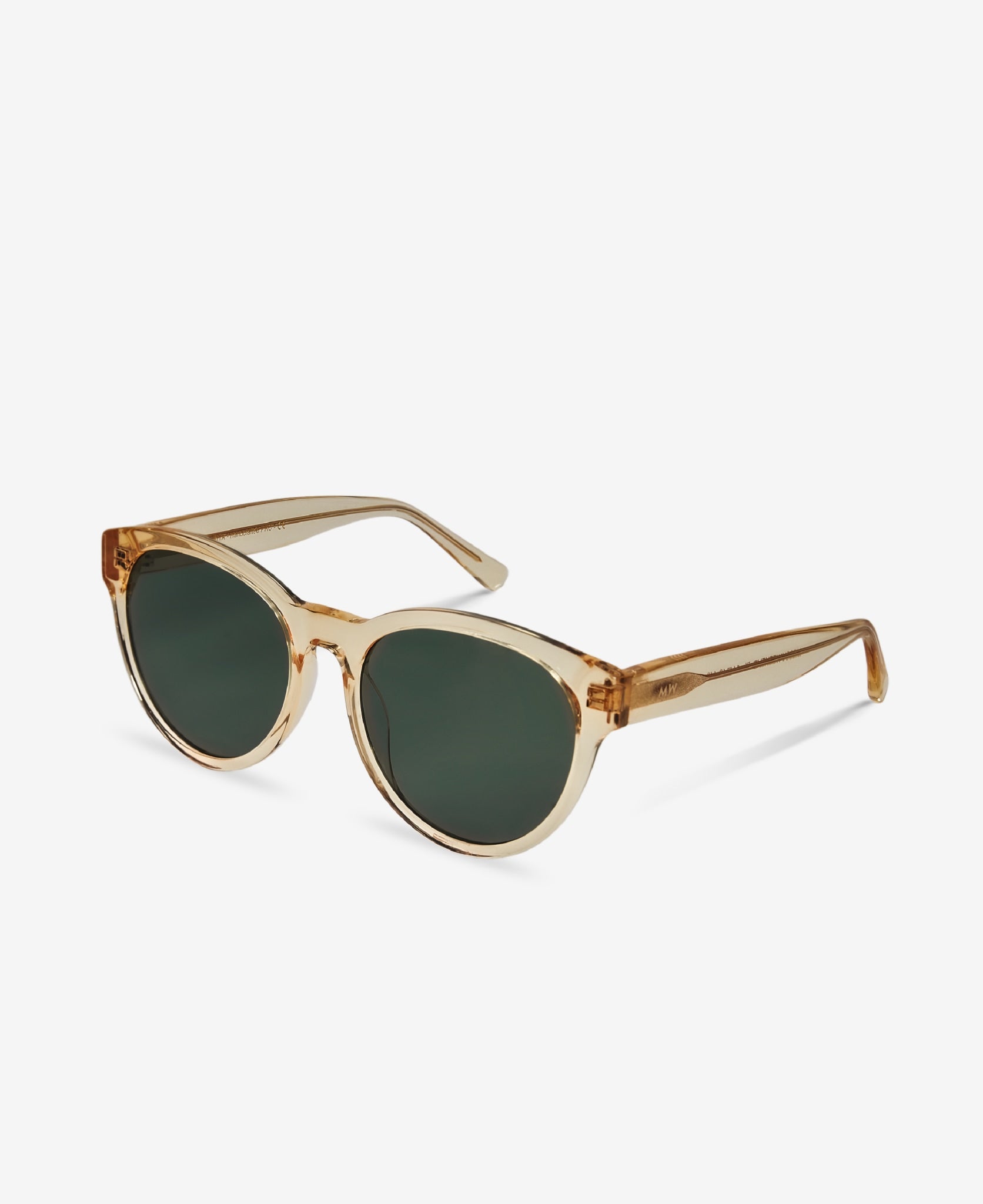 messyweekend-rita-sonnenbrille-champagne-green-rund-oversized image 2