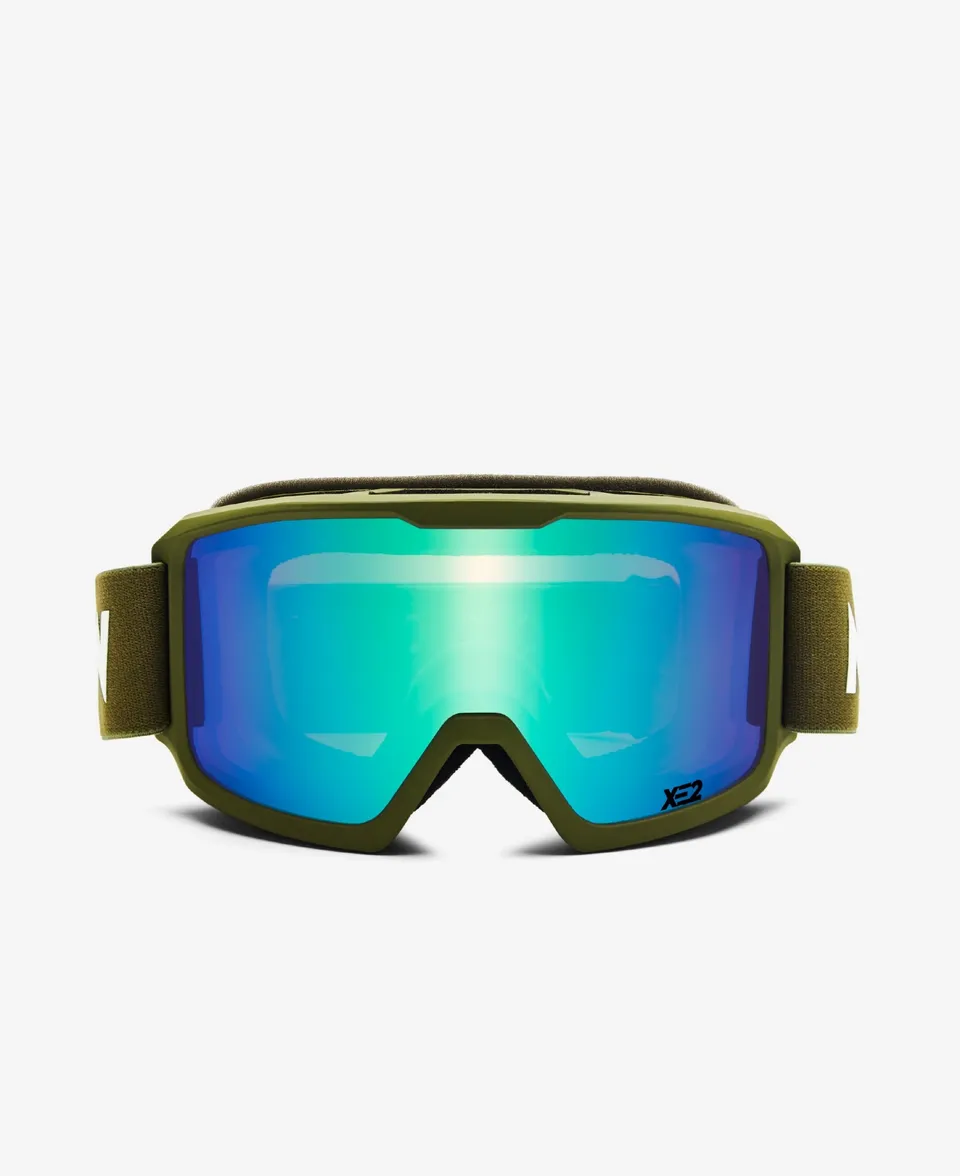 messyweekend-ferdi-xe2-skibrille-army-green-mirrored image 1