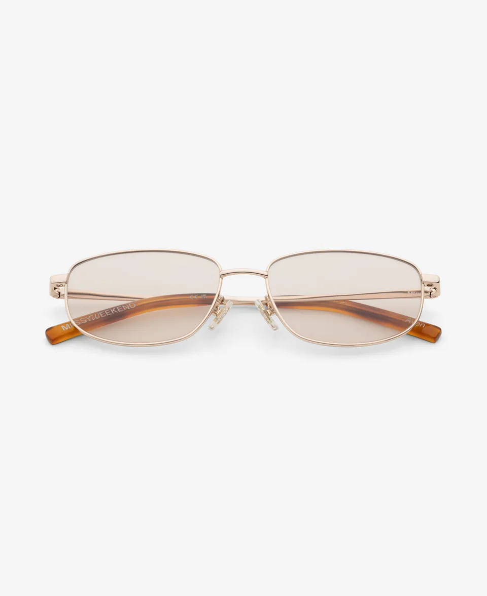 messyweekend-aven-sonnenbrille-shiny-gold-soft-brown image 1