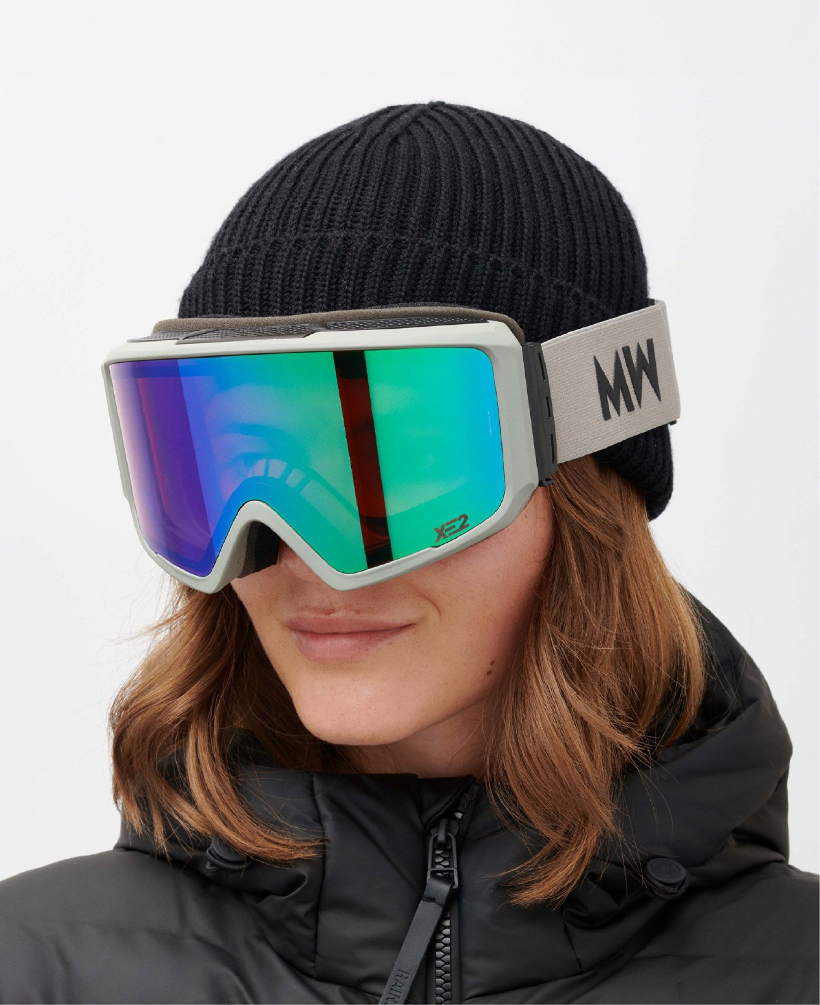 messyweekend-flip-xe2-skibrille-light-grey-green-mirrored image 2