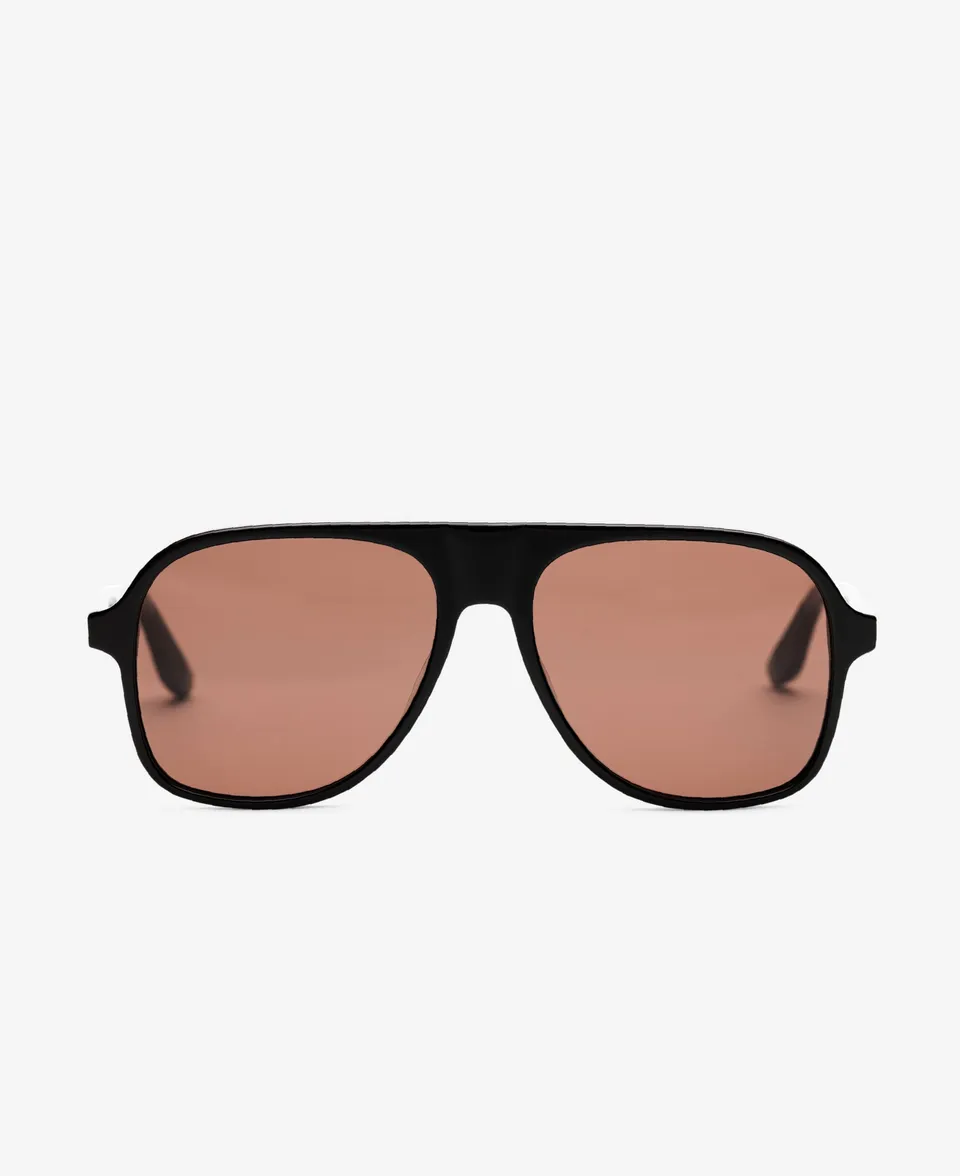 messyweekend-sonny-black-brown-sonnenbrille-aviator-oversize-premium image 1