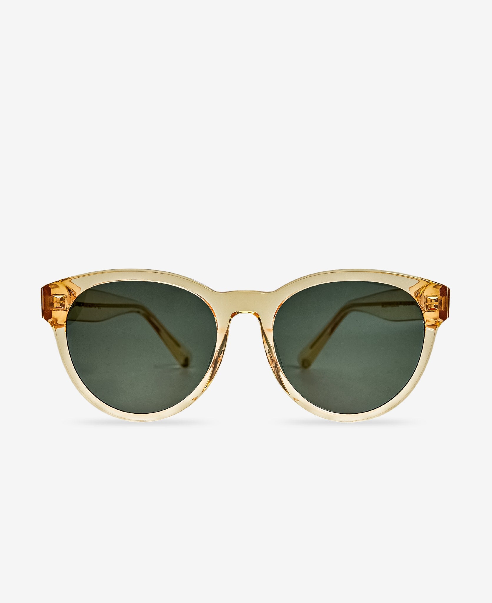 messyweekend-rita-sonnenbrille-champagne-green-rund-oversized image 1