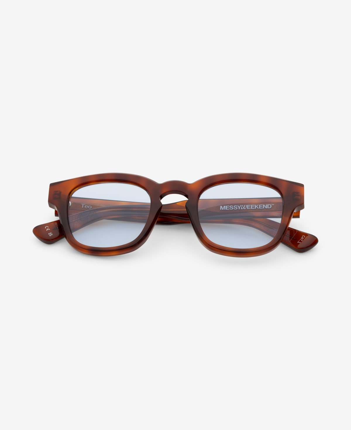 messyweekend-teo-sonnenbrille-burnt-havana-soft-blue image 1