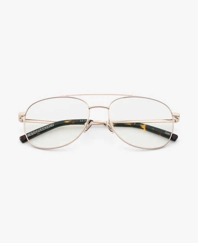 messyweekend-sain-shiny-gold-clear-sonnenbrille image 1