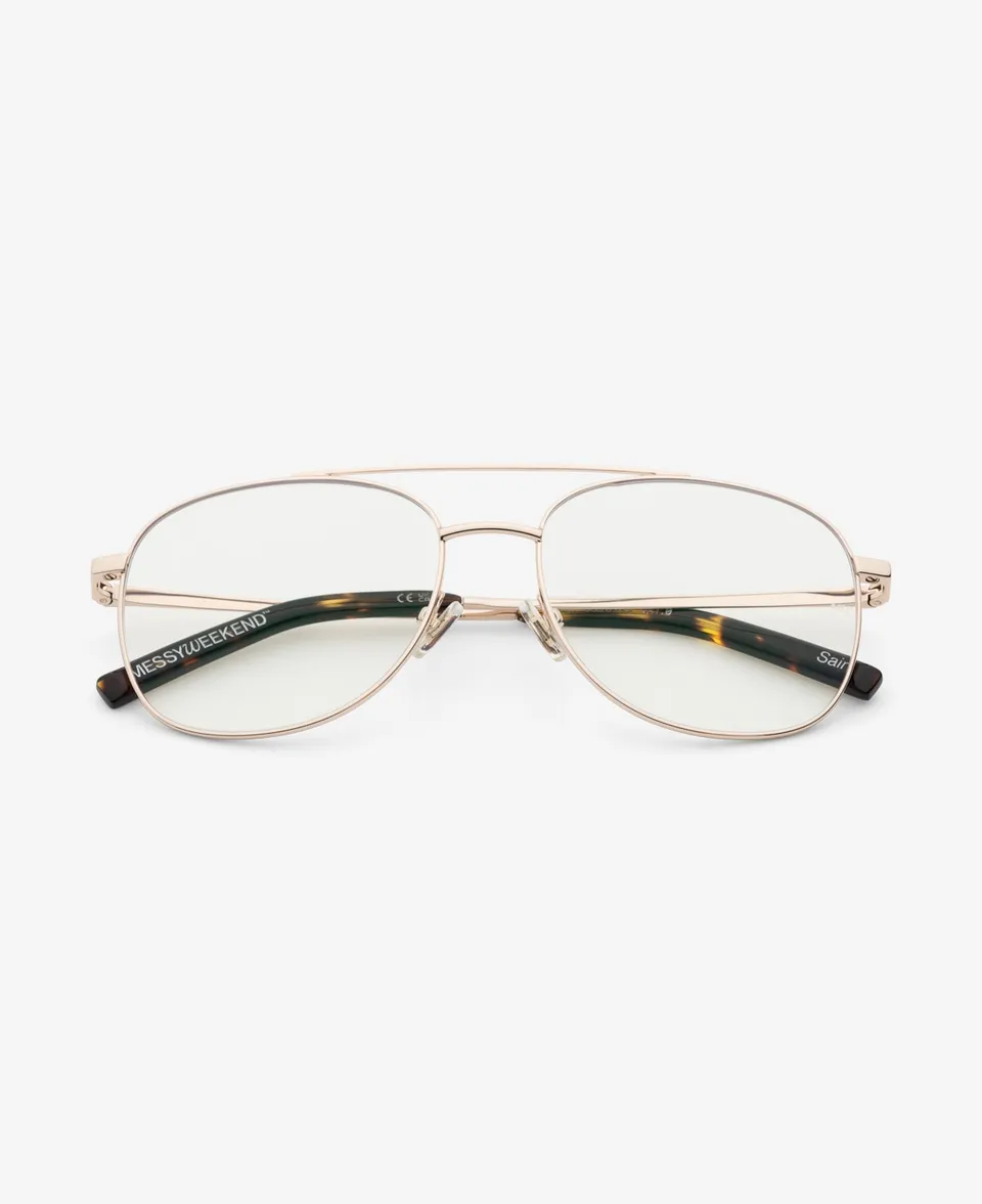 messyweekend-sain-shiny-gold-clear-sonnenbrille image 1