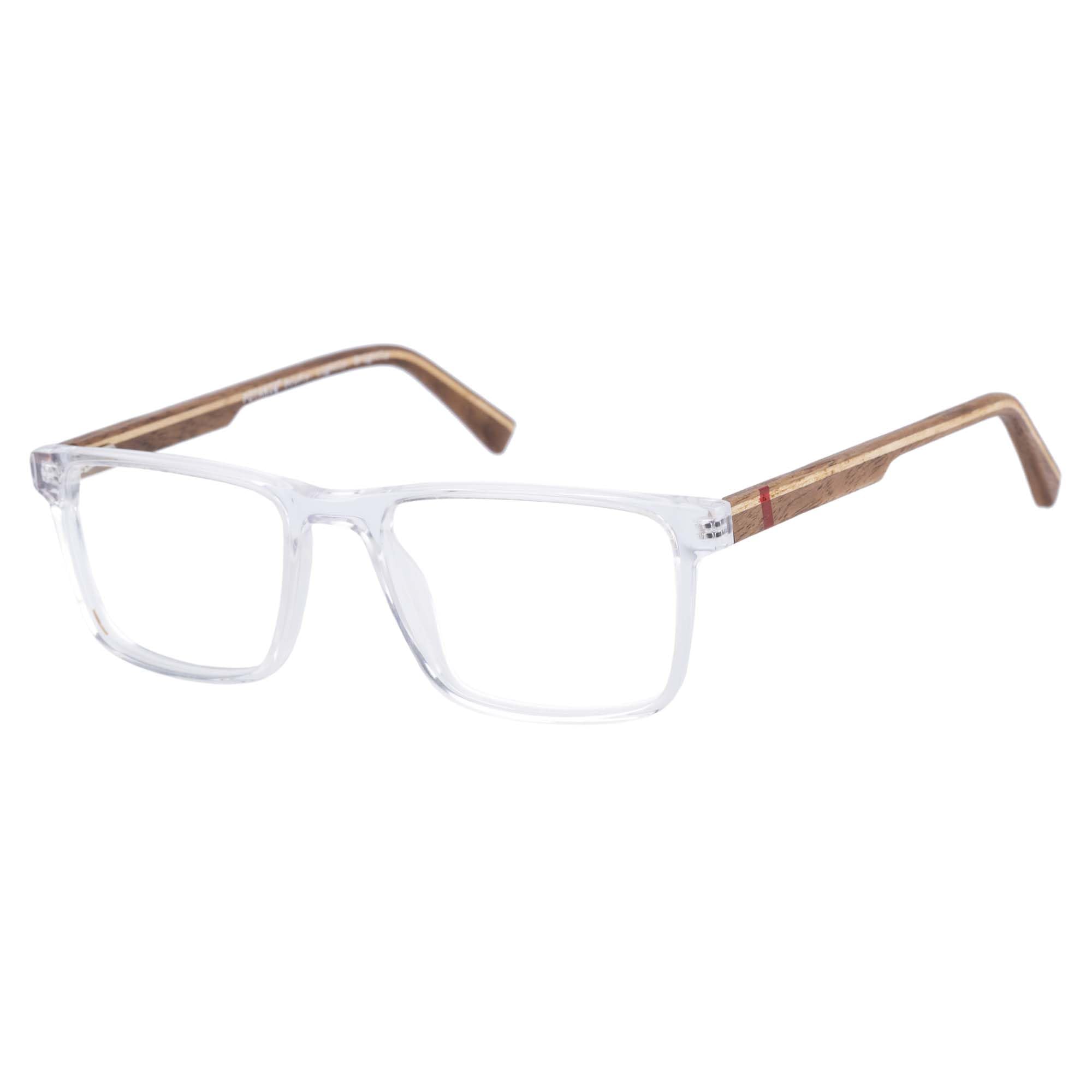 botaniq-brille-mit-sehst-rke-f-r-herren-rechteckig-acetat-hochglanzschwarz-holz image 7