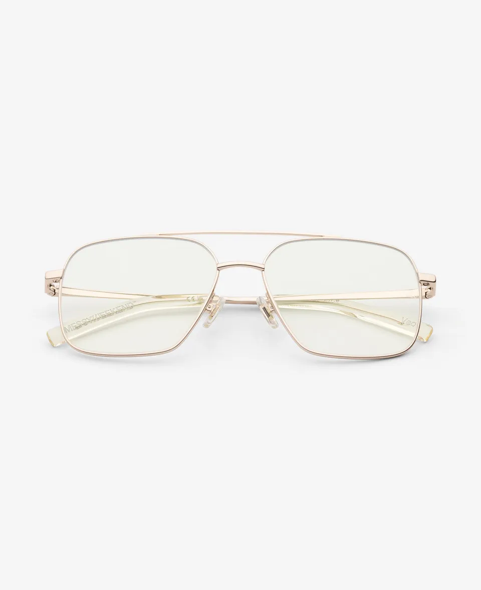 messyweekend-veo-sonnenbrille-shiny-gold-clear image 1