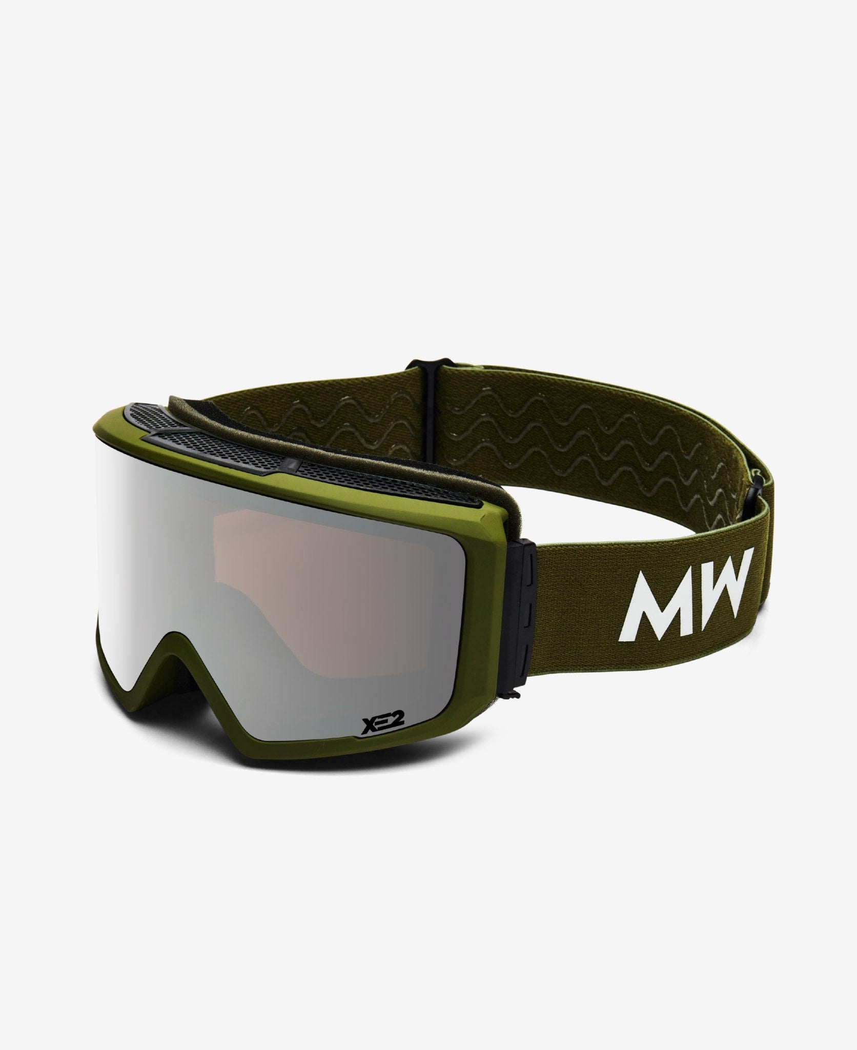 messyweekend-flip-xe2-skibrille-army-silver-mirrored-magnet-wechselsystem image 2