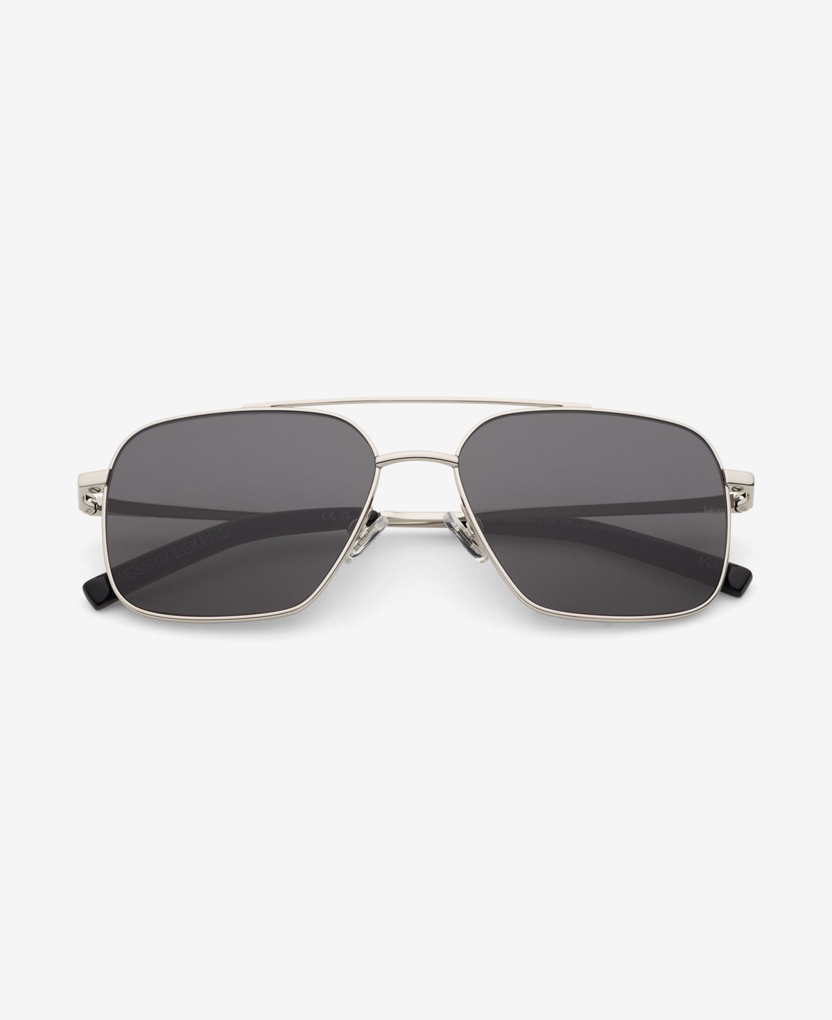 messyweekend-veo-flieger-sonnenbrille-shiny-silver-deep-grey image 1