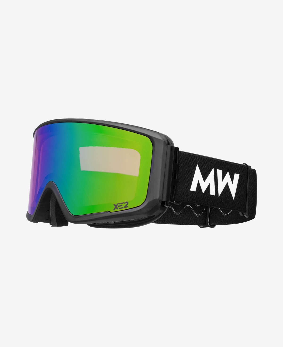 messyweekend-flip-xe2-skibrille-black-green-mirrored image 3