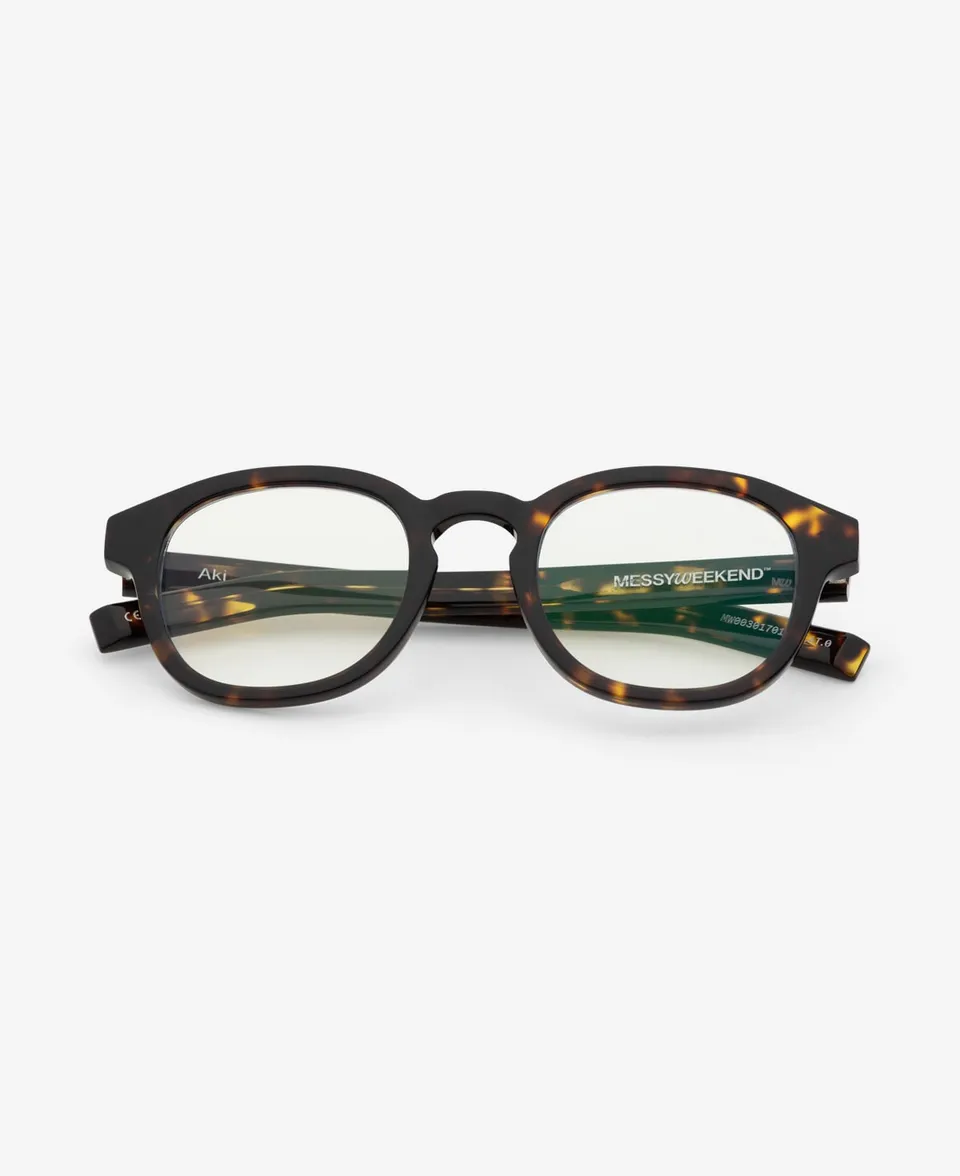 messyweekend-aki-brille-dark-havana-clear image 1