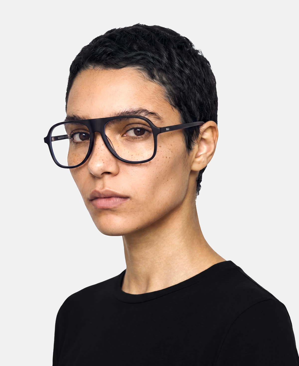 messyweekend-sumi-pilotenbrille-black-clear image 3