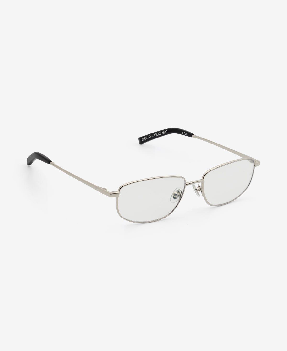 messyweekend-aven-sonnenbrille-shiny-silver-clear image 5