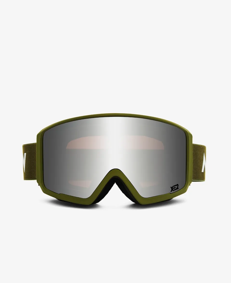 messyweekend-flip-xe2-skibrille-army-silver-mirrored-magnet-wechselsystem image 1