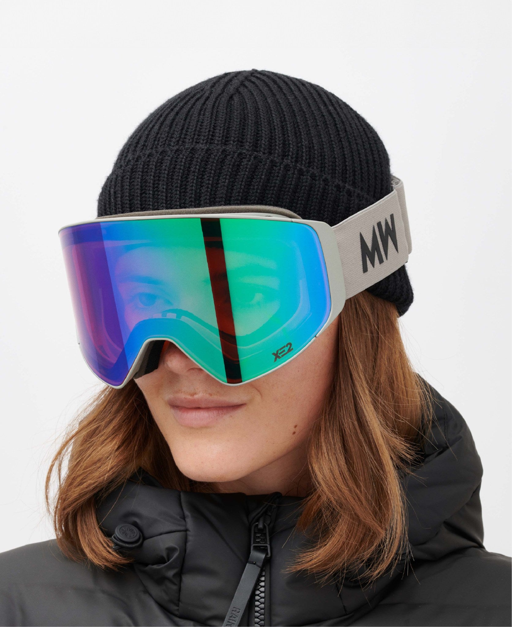 messyweekend-clear-xe2-skibrille-light-grey-green-mirrored-rahmenlos image 3