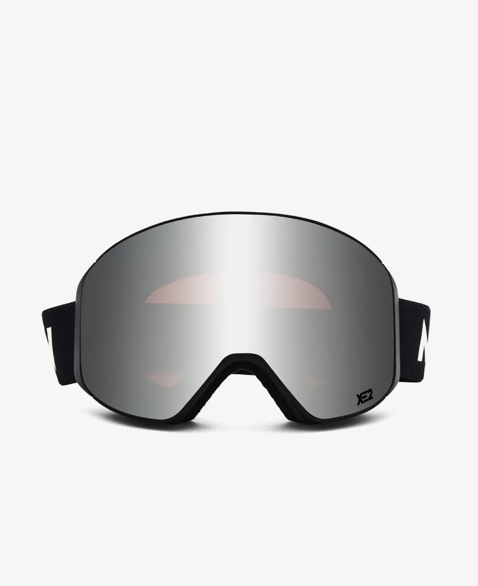 messyweekend-clear-xe2-skibrille-black-silver-mirrored image 1