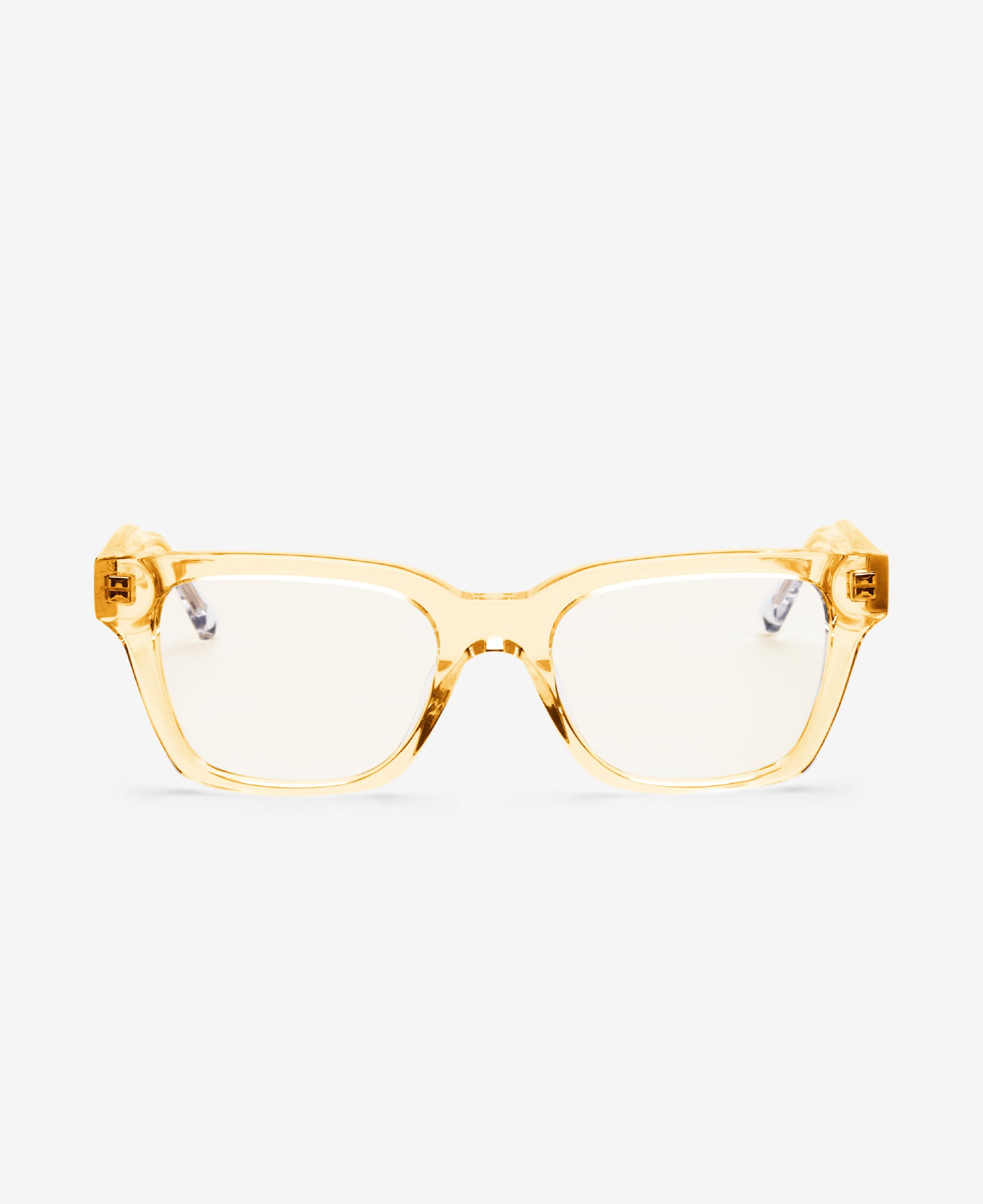messyweekend-dean-blaulichtbrille-champagne-clear-rechteckig-chunky image 1