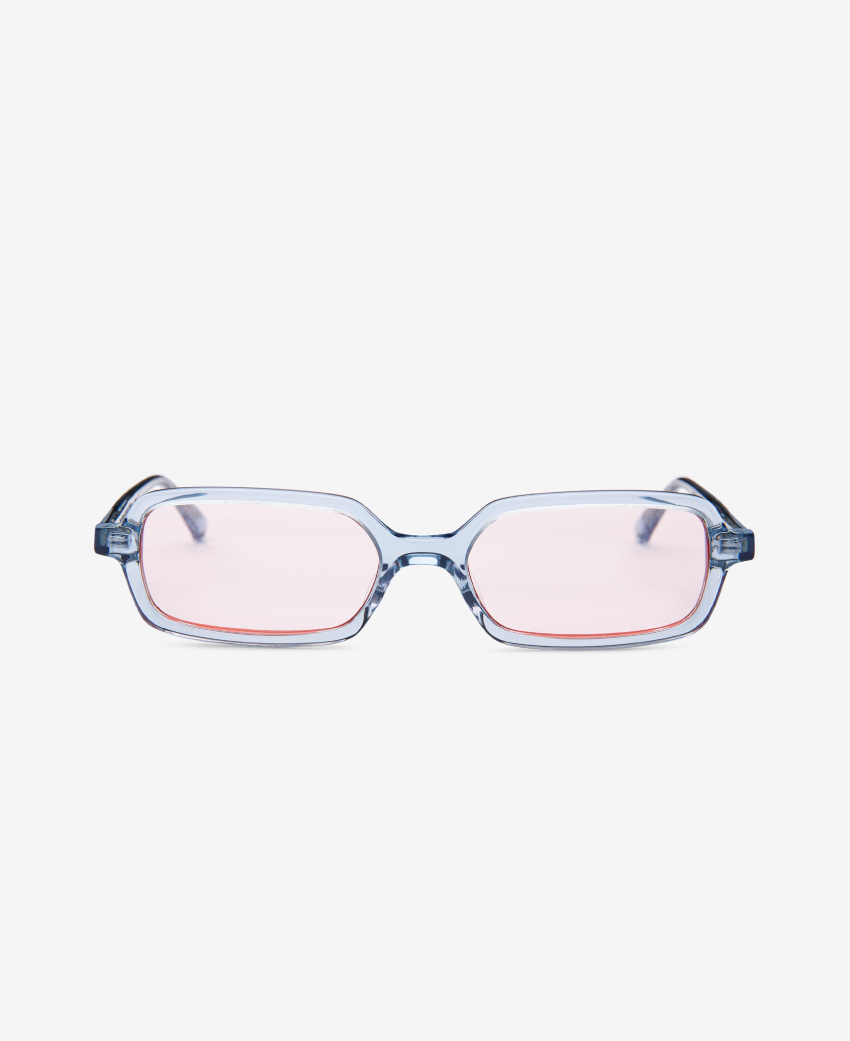 messyweekend-milo-premiumfassung-baby-blue-peach-schmales-rechteck-acetat image 1