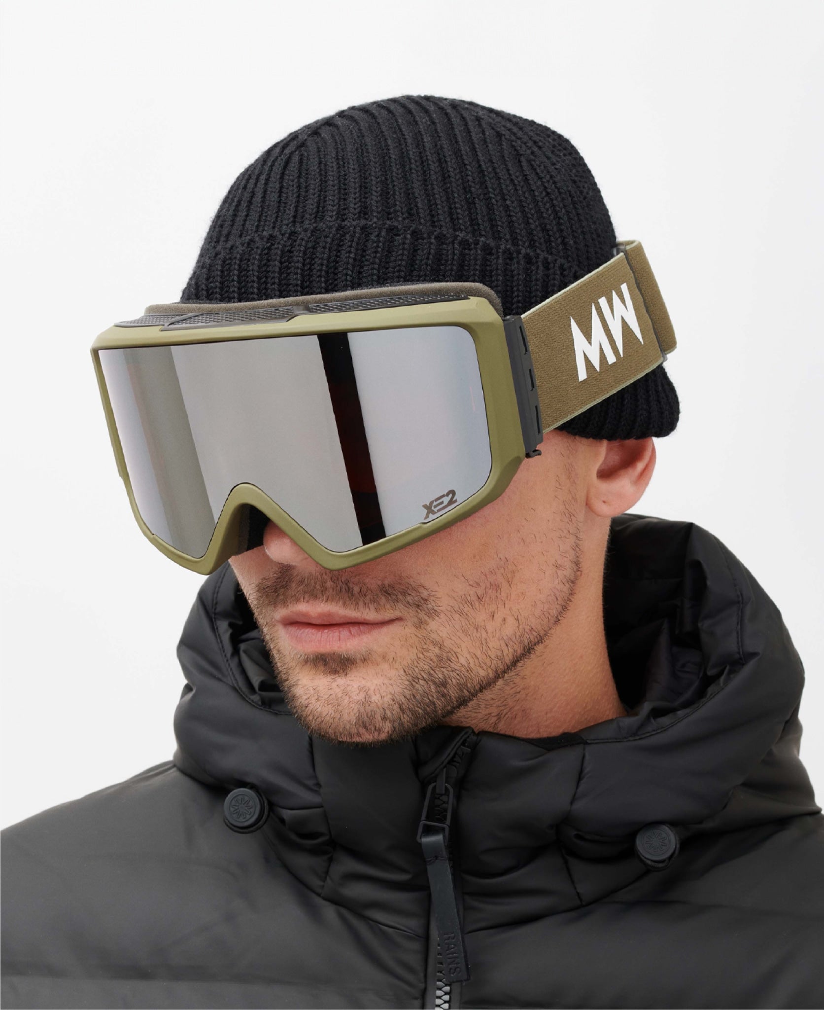 messyweekend-flip-xe2-skibrille-army-silver-mirrored-magnet-wechselsystem image 4