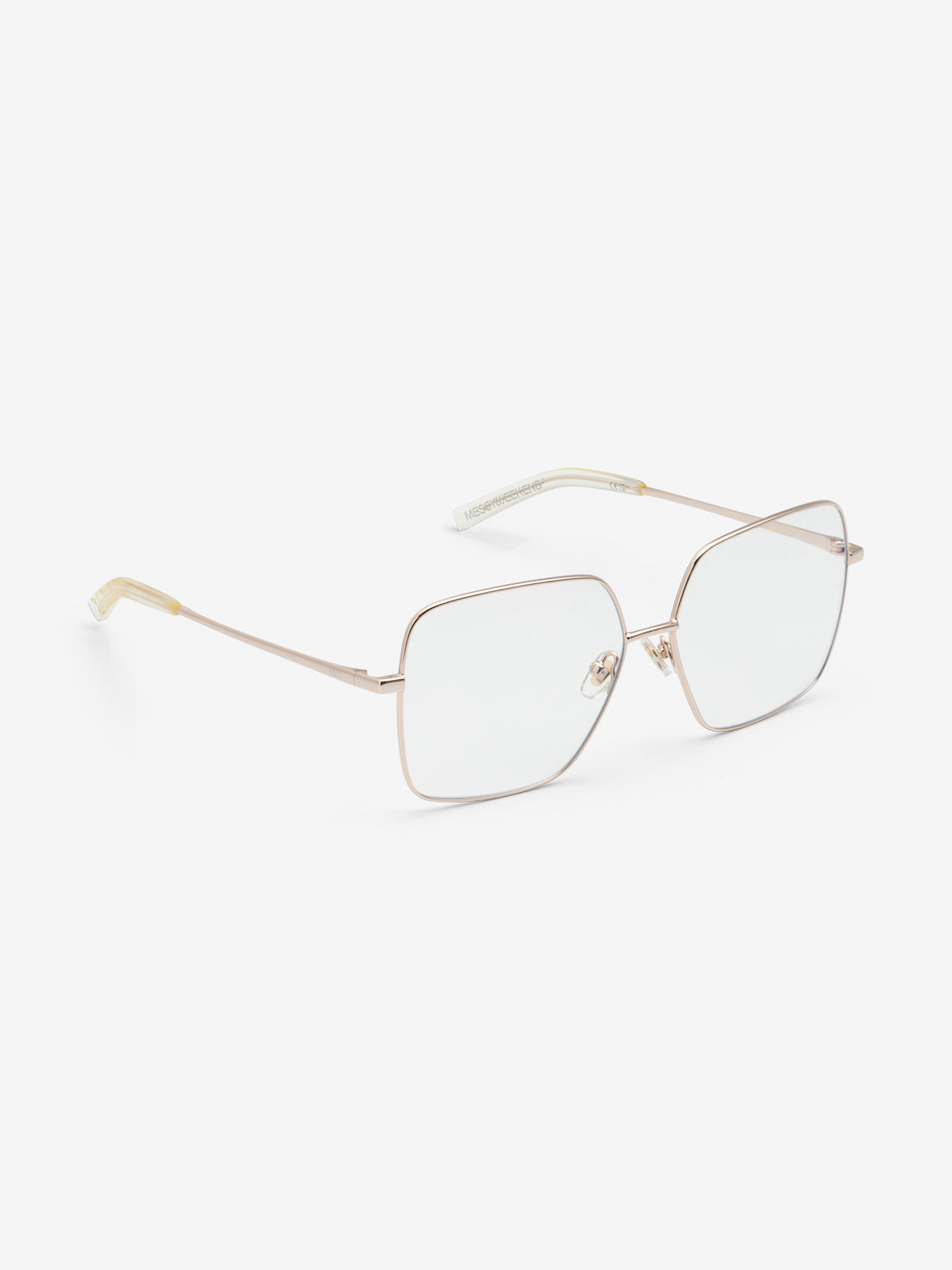 messyweekend-arel-sonnenbrille-shiny-gold-clear-navigator image 5