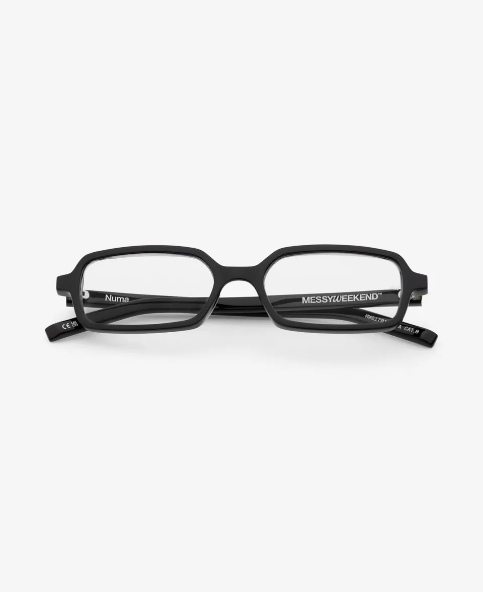 messyweekend-numa-premiumfassung-black-clear-schmales-rechteck-acetat image 1