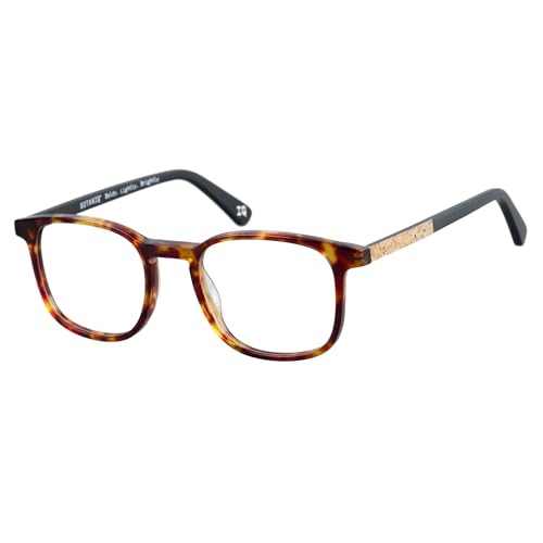 botaniq-brille-mit-sehst-rke-f-r-herren-quadratisch-acetat-gloss-tort-cork-schwa image 8