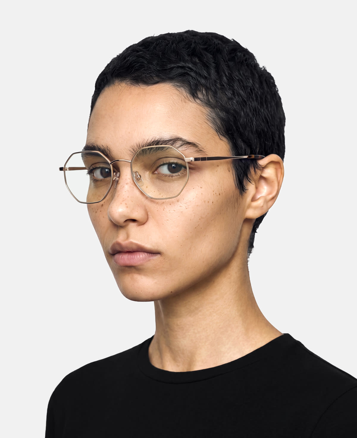 messyweekend-eno-brille-shiny-gold-clear image 3