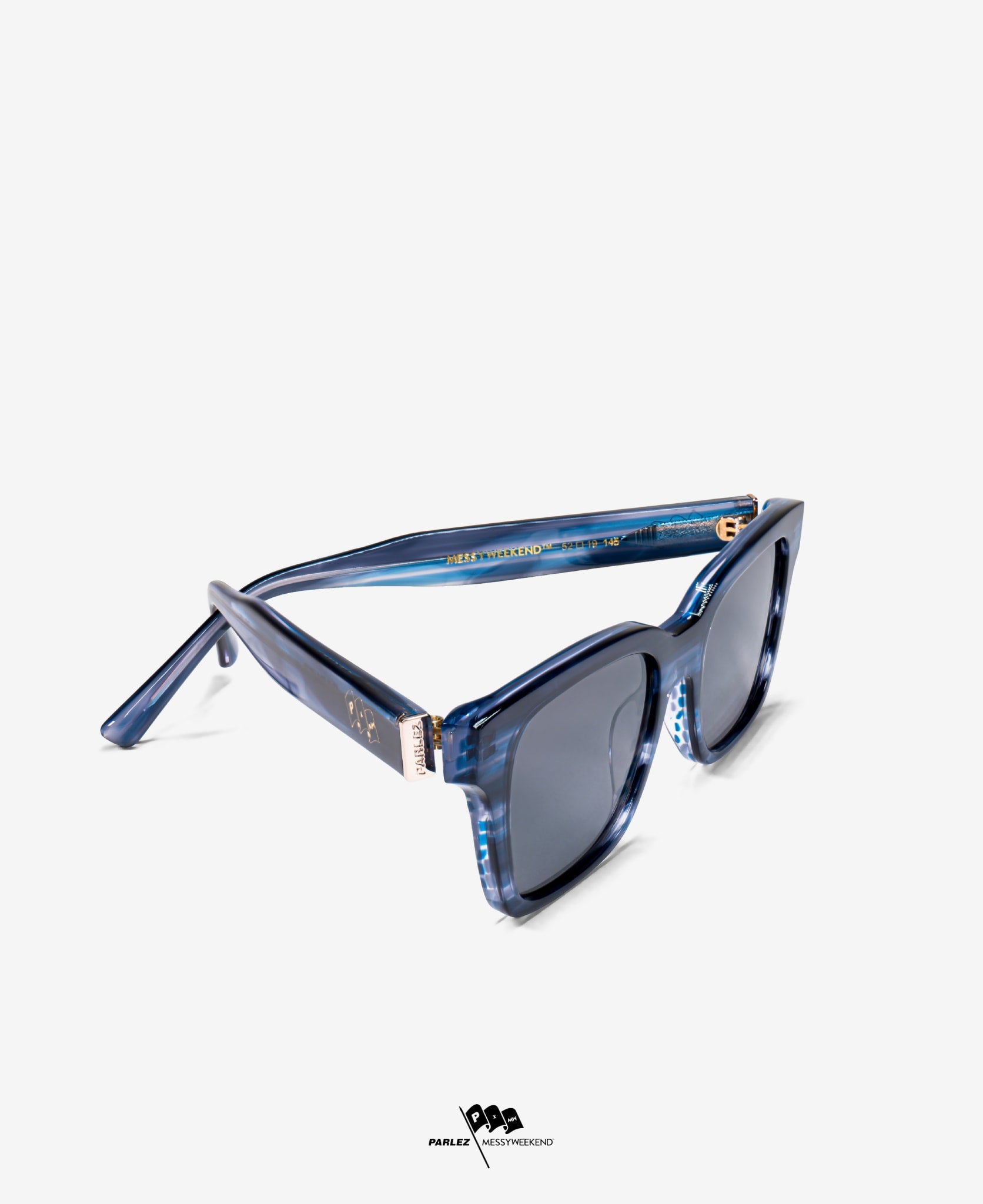 messyweekend-parlez-x-mw-sonnenbrille-blue-havana-grey image 6