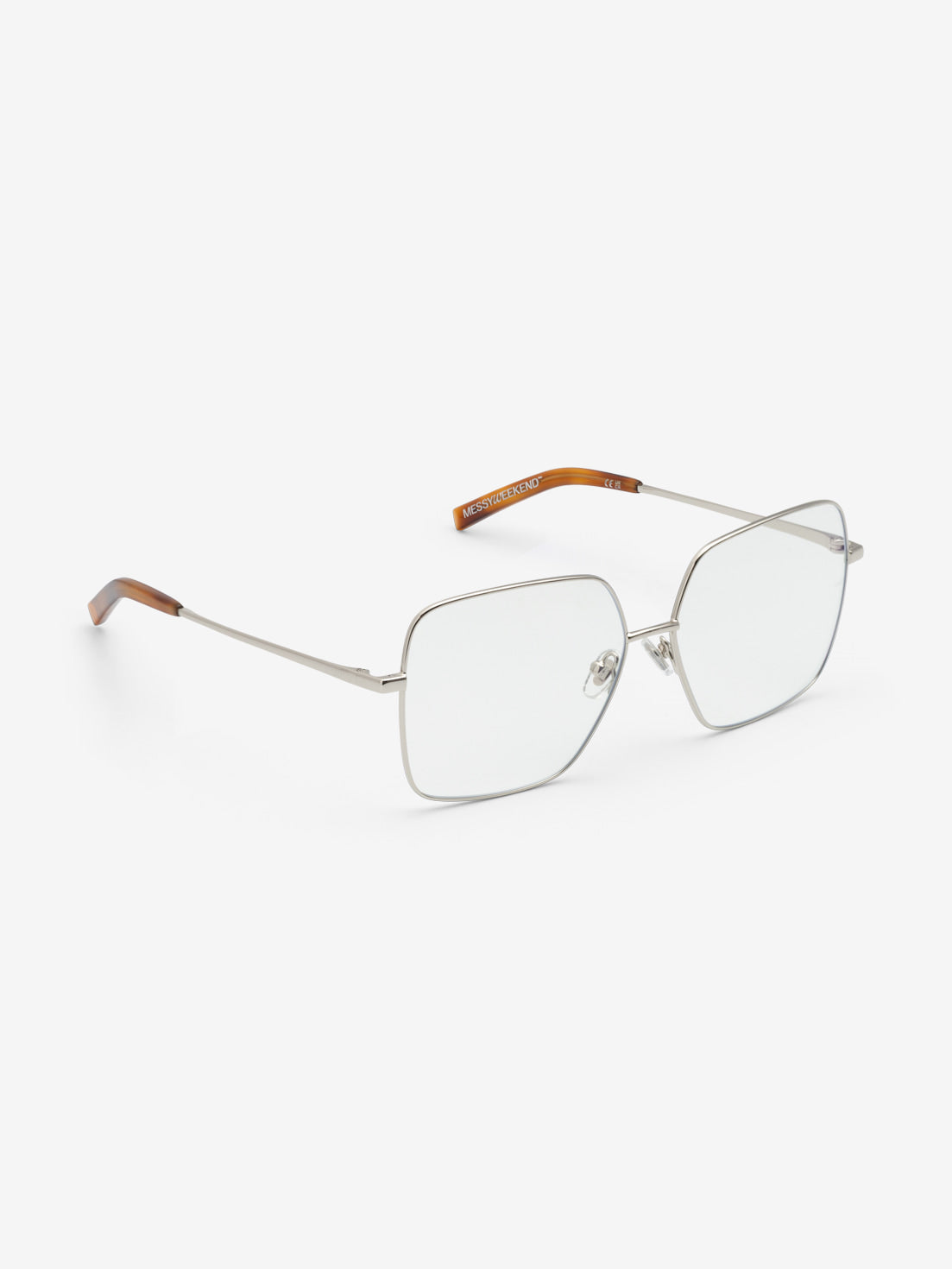 messyweekend-arel-premium-brille-shiny-silver-clear image 5