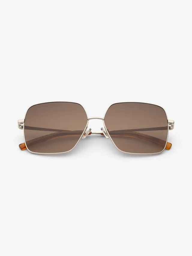 messyweekend-arel-sonnenbrille-shiny-silver-deep-brown-gradient-navigator image 1