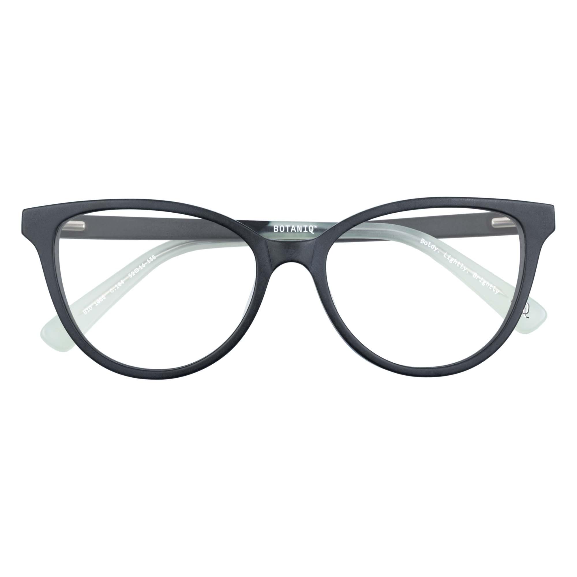 botaniq-brille-mit-sehst-rke-f-r-damen-katzenauge-acetat-matte-schwarz-mint-inkl image 2