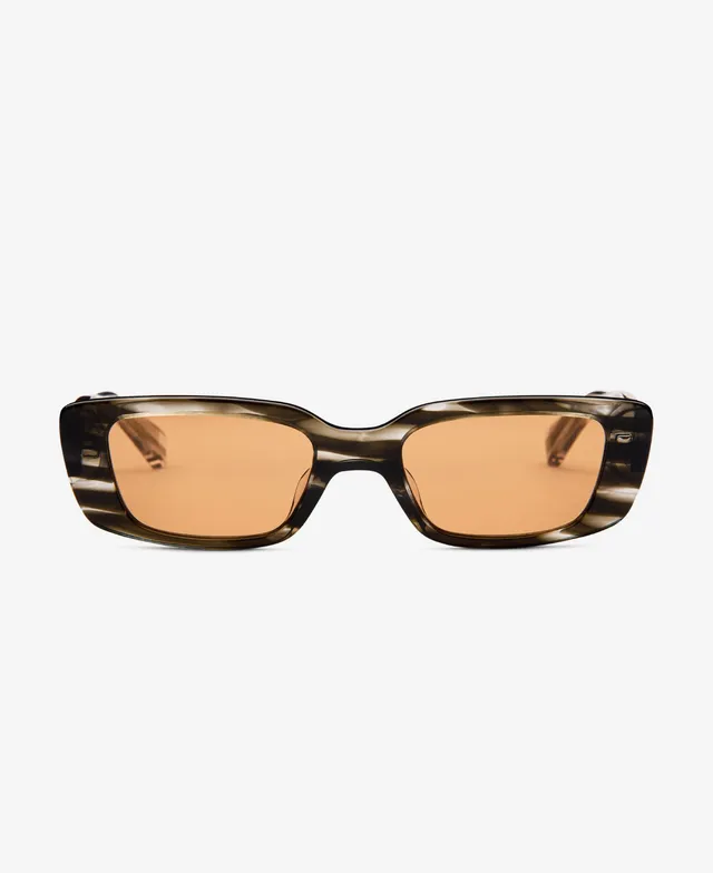 messyweekend-grace-sonnenbrille-havana-green-amber-rechteckig image 1