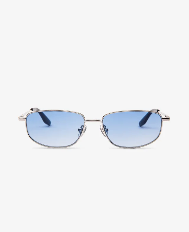 messyweekend-laurence-sonnenbrille-black-gradient-blue-metall-rechteckig image 1